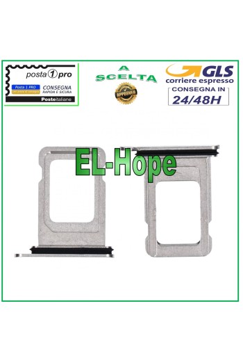 Slot Cart Fach Nano SIM Halter Apple iPhone 11 Pro Silber Kartengehäuse
