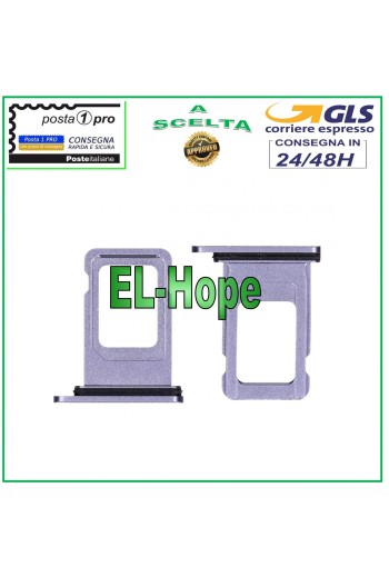 Slot Cart Fach Nano SIM Halter Apple iPhone 11 Kartengehäuse Lila