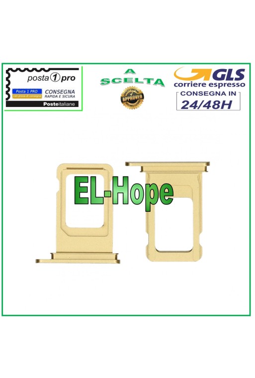 Slot Cart Fach Nano SIM Karte Halter Apple iPhone 11 Gold Kartengehäuse