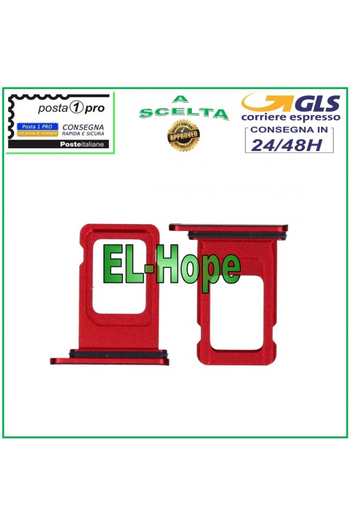 Slot Cart Fach Halter Nano SIM Karte Gehäuse Karte für Apple iPhone 11 Rot