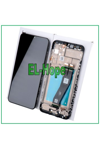 ORIGINAL LCD-DISPLAYRAHMEN SAMSUNG GALAXY M02S SM-M025 TOUCHSCREEN SCHWARZES GLAS