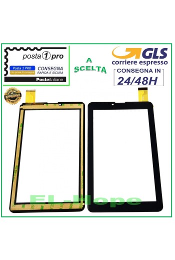 TOUCHSCREEN-GLAS TechmadePad-703 PM-PAD-703 7 ORIGINAL SCHWARZ TABLET