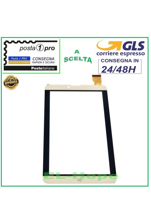 TOUCHSCREEN-GLAS MEDIACOM SMARTPAD I2 7 M-SP7I2B ORIGINAL GOLD GOLD