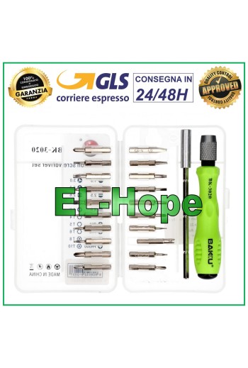 SET 22 STK BAKU BK-3020 SCHRAUBENDREHER SCHRAUBENDREHER WERKZEUGSATZ ÖFFNEN SMARTPHONE TABLET