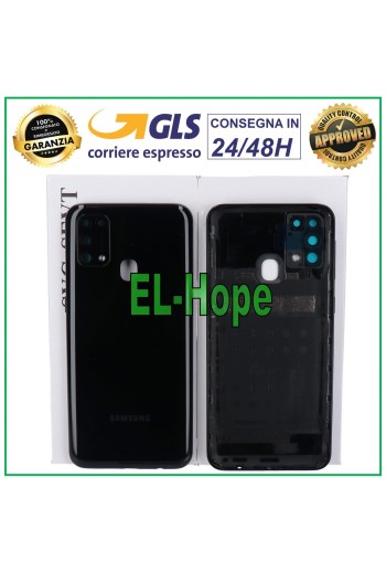ORIGINAL SAMSUNG GALAXY M31 SM-M315 BATTERIEABDECKUNG SCHWARZE RÜCKSEITE
