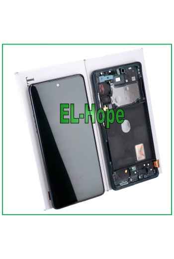 ORIGINALRAHMEN LCD-DISPLAY SAMSUNG GALAXY S20 FE SM-G781F TOUCHSCREEN MARINEBLAU