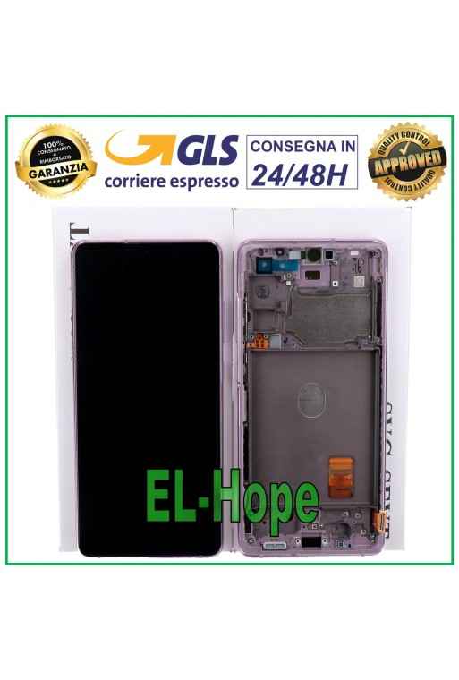 ORIGINALRAHMEN LCD-DISPLAY SAMSUNG GALAXY S20 FE SM-G781F TOUCH LAVENDELLILA ORIGINALRAHMEN LCD-DISPLAY SAMSUNG GALAXY S20 FE SM-G781F TOUCH LAVENDELLILA