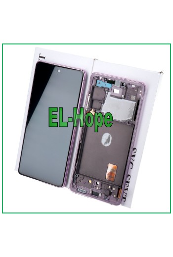ORIGINALRAHMEN LCD-DISPLAY SAMSUNG GALAXY S20 FE SM-G781F TOUCH LAVENDELLILA