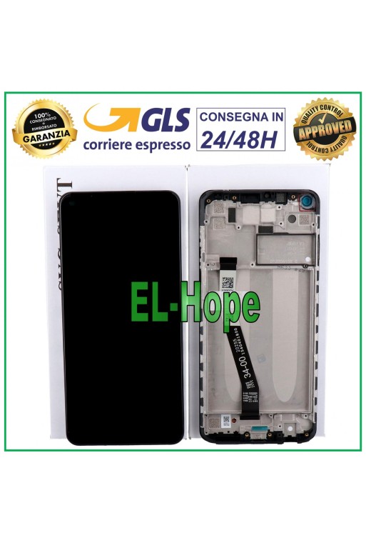 LCD-DISPLAY + ORIGINALRAHMEN XIAOMI REDMI NOTE 9 / 10X 4G M2003J15SG TOUCH SCHWARZ