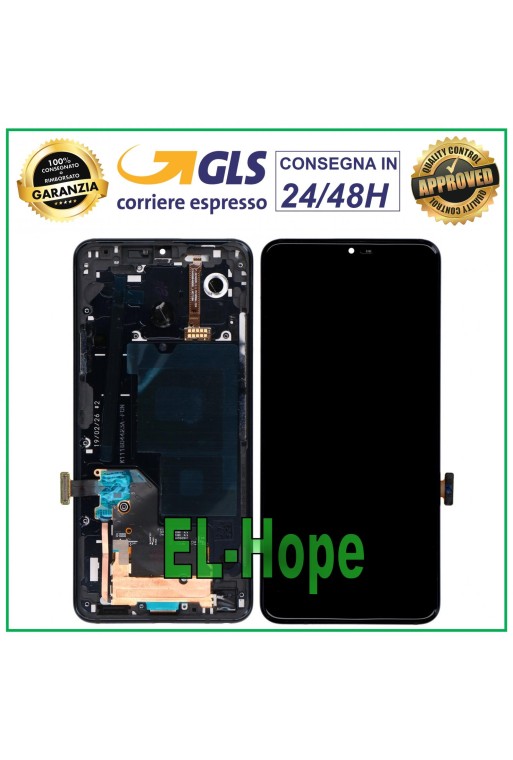 LCD-DISPLAY + RAHMEN FÜR LG G7 ONE G7-FIT LMQ850EM TOUCHSCREEN SCHWARZER BILDSCHIRM