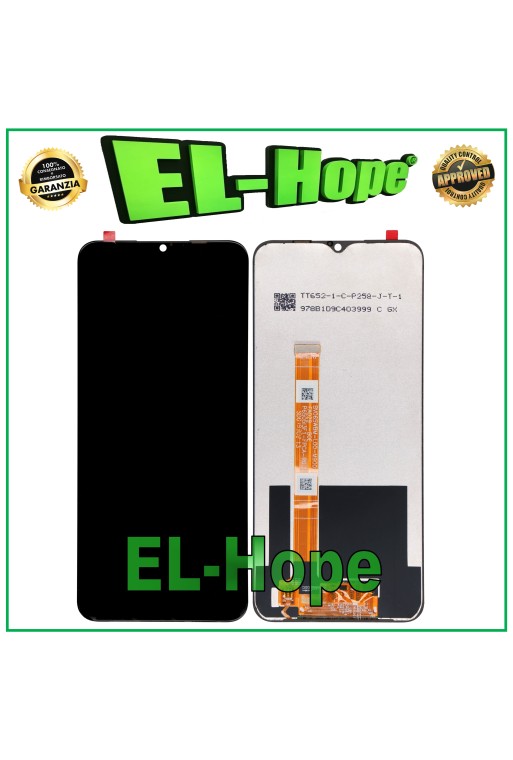 LCD-DISPLAY FÜR OPPO REALME C3 RMX2027 RMX2020 TOUCHSCREEN SCHWARZER GLASBILDSCHIRM