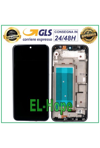 LCD-DISPLAY + RAHMEN FÜR LG K50 LMX520 LM-X520EMW TOUCHSCREEN GLASBILDSCHIRM