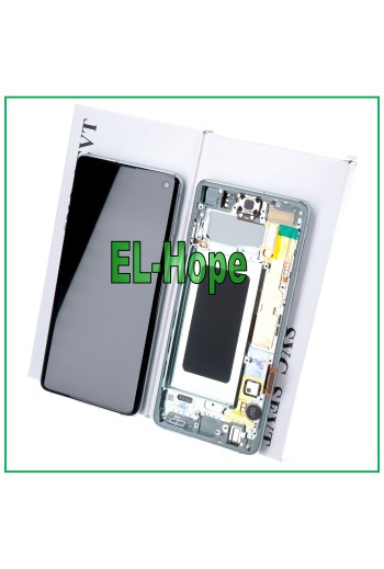 ORIGINAL LCD-DISPLAY SAMSUNG GALAXY S10 SM-G973F TOUCHSCREEN PRISM GREEN GRÜN