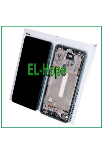 100 % ORIGINAL TOUCH-LCD-DISPLAY SAMSUNG GALAXY A52 SM A525F A526B BLAUER RAHMEN