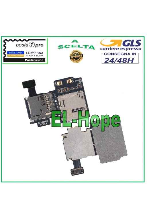 SIM + MICRO SD-LESER SAMSUNG GALAXY S4 GT-I9500 I9500 FLAT FLEX-KARTENLESER