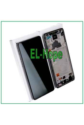 LCD-DISPLAY + TOUCH 100 % ORIGINAL SAMSUNG GALAXY A72 SM A725 A726 SCHWARZER RAHMEN