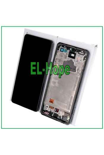 LCD-DISPLAY + TOUCH 100 % ORIGINAL SAMSUNG GALAXY A72 SM A725 A726 SCHWARZER RAHMEN