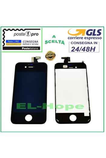 TOUCHSCREEN LCD-DISPLAY RETINA FÜR APPLE IPHONE 4 SCHWARZER BILDSCHIRM + RAHMEN