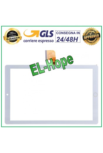 TOUCHSCREEN-GLAS-TABLET YESTEL X2 - DUODUOGO 10,1  ORIGINAL WEISS