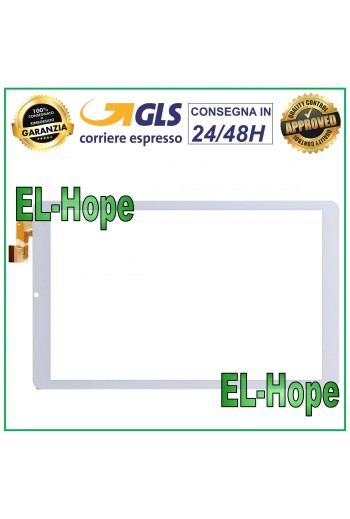 TOUCHSCREEN-GLAS-TABLET HAMLET ZELIG PAD 412W XZPAD412W 10,1  ORIGINAL WEISS
