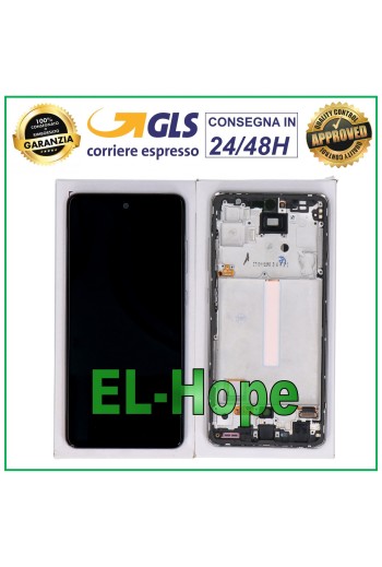 100 % ORIGINAL TOUCH-LCD-DISPLAY SAMSUNG GALAXY A52 SM A525F A526B WEISSER RAHMEN