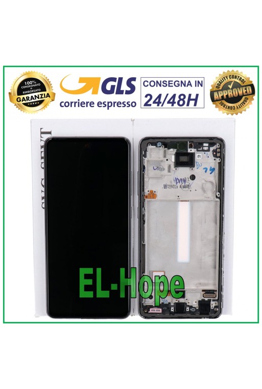 100 % ORIGINAL TOUCH-LCD-DISPLAY SAMSUNG GALAXY A52 SM A525F A526B SCHWARZER RAHMEN
