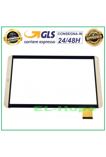 TOUCHSCREEN-GLAS MEDIACOM SMARTPAD I2 10 M-SP10I2A ORIGINAL GOLD GOLD