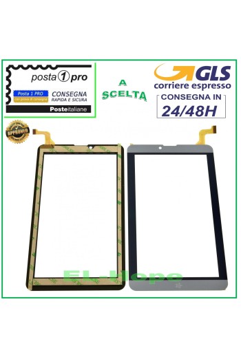 TOUCHSCREEN-GLAS MEDIACOM SMARTPAD MX 7 M-SP7MXA SP7MXA ORIGINAL GRAU
