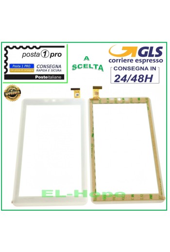 TOUCHSCREEN-GLAS MEDIACOM 745GO SMARTPAD M-MP745GOS ORIGINAL WEISS
