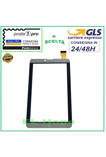 TOUCHSCREEN-GLAS MEDIACOM SmartPad i2 7 M-SP7I2B DIGITIZER ORIGINAL GRAU