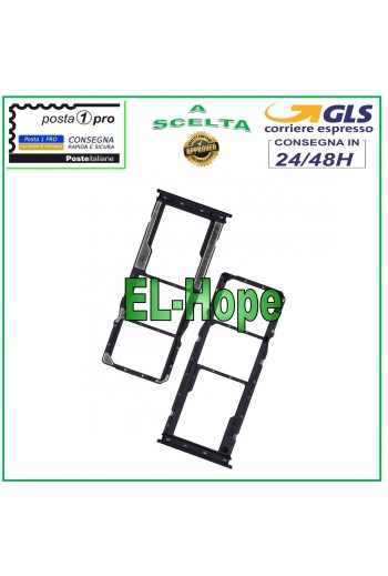 Slot-Carriage-Reader Micro-SIM-SD-Kartenfach für XIAOMI Redmi 8 M1908C3IG Schwarz