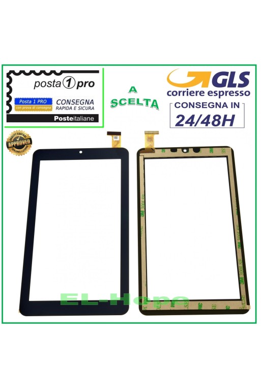 TOUCHSCREEN-GLAS MEDIACOM 745GO SMARTPAD M-MP745GON ORIGINAL SCHWARZ TOUCHSCREEN-GLAS MEDIACOM 745GO SMARTPAD M-MP745GON ORIGINAL SCHWARZ