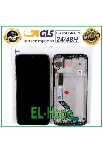 ORIGINALRAHMEN LCD-DISPLAY XIAOMI REDMI NOTE 7 / Note 7 PRO TOUCHSCREEN SCHWARZ