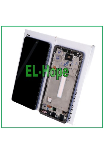 100 % ORIGINAL TOUCH LCD DISPLAY SAMSUNG GALAXY A52 SM A525F A526B RAHMEN LILA