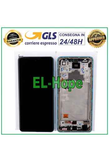 ORIGINAL LCD-DISPLAY SAMSUNG GALAXY A72 SM A725 A726 TOUCHSCREEN-RAHMEN BLAU