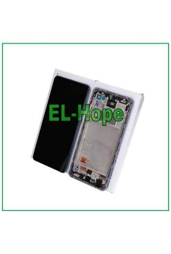 ORIGINAL LCD DISPLAY SERVICE SAMSUNG GALAXY A72 SM A725 A726 TOUCH RAHMEN LILA