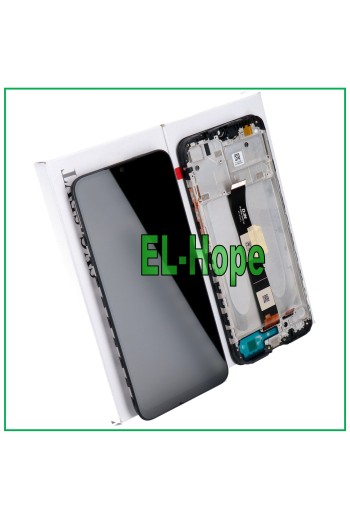 ORIGINAL LCD DISPLAYRAHMEN XIAOMI REDMI 9C M2006C3MG TOUCHSCREEN GLAS SCHWARZ