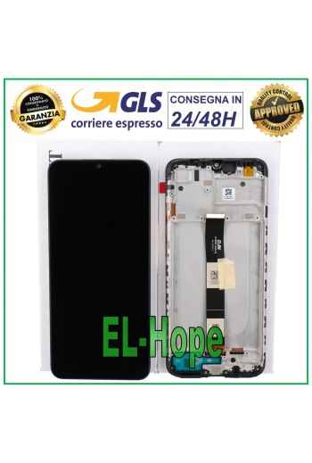 100 % ORIGINAL LCD-DISPLAYRAHMEN XIAOMI REDMI 9i M2006C3 BILDSCHIRM TOUCH GLAS SCHWARZ