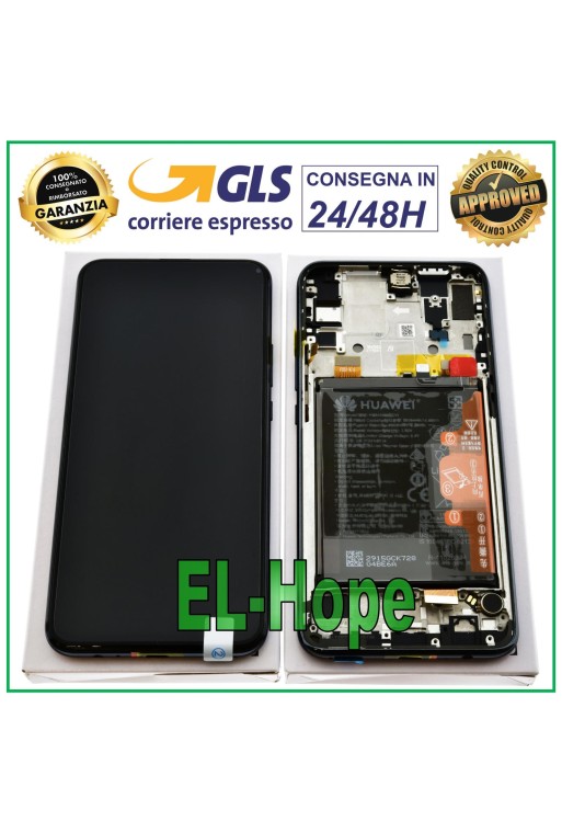 LCD-DISPLAYRAHMEN-AKKU ORIGINAL HUAWEI Y9 PRIME TOUCHSCREEN SCHWARZER BILDSCHIRM