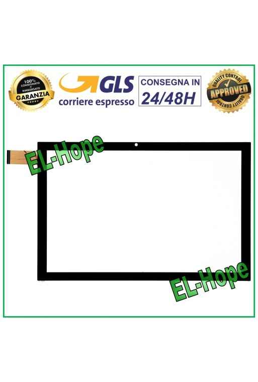 TOUCHSCREEN-GLAS-TABLET MAJESTIC TAB 812 / TAB 811 DIGITIZER 10,1  SCHWARZ