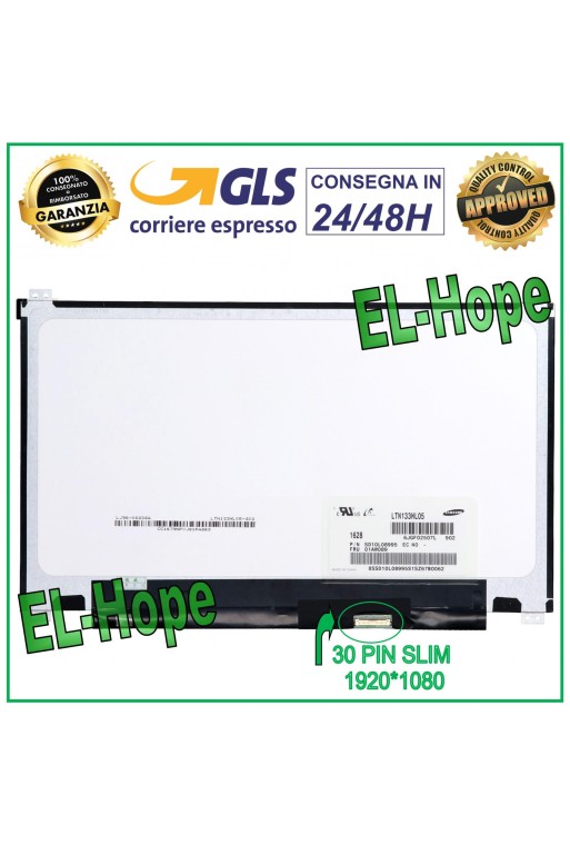 DISPLAY LP133WF2 SPL6 LCD NOTEBOOK 13,3 30 PIN SCHLANK 1920*1080 FHD LED-BILDSCHIRM DISPLAY LP133WF2 SPL6 LCD NOTEBOOK 13,3 30 PIN SCHLANK 1920*1080 FHD LED-BILDSCHIRM