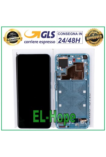 ORIGINAL LCD-DISPLAY + RAHMEN XIAOMI MI 11 5G M2011K2G TOUCHSCREEN GLAS BLAU