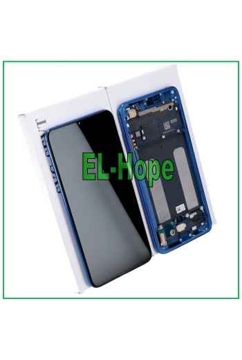 ORIGINAL LCD-DISPLAY + RAHMEN XIAOMI MI 9 LITE M1904F3BG TOUCHSCREEN BLAUES GLAS