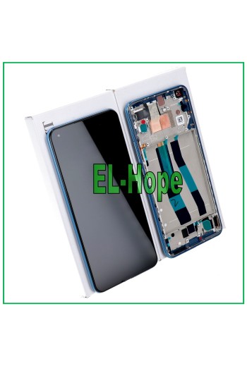 ORIGINALRAHMEN LCD-DISPLAY XIAOMI MI 11 LITE 4G 5G NE M2101K9AG TOUCH BLAUES GLAS