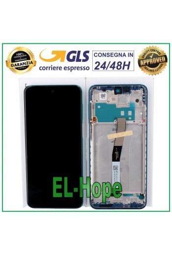 DISPLAY + TOUCH ORIGINAL XIAOMI REDMI NOTE 9 PRO M2003J6 M2003J6B2G BLAUER RAHMEN