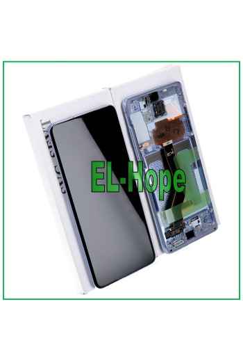 ORIGINALRAHMEN LCD-DISPLAY SAMSUNG GALAXY S20+ PLUS SM-G985 G986 TOUCH LILA