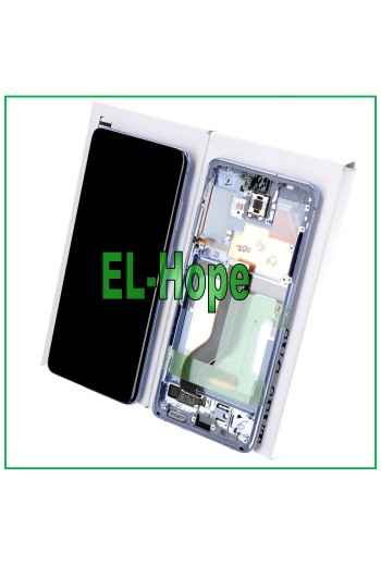 ORIGINALRAHMEN LCD-DISPLAY SAMSUNG GALAXY S20+ PLUS SM-G985 G986 TOUCH LILA