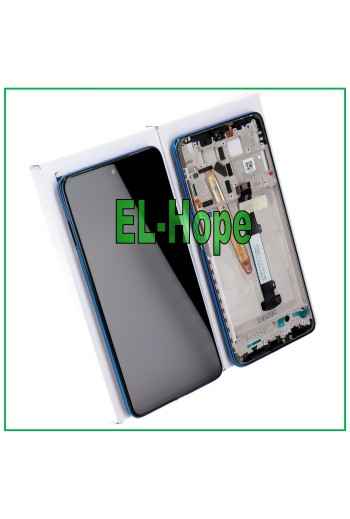 LCD-DISPLAY + ORIGINALRAHMEN XIAOMI POCO X3 NFC M2007J20CI TOUCHSCREEN BLAU