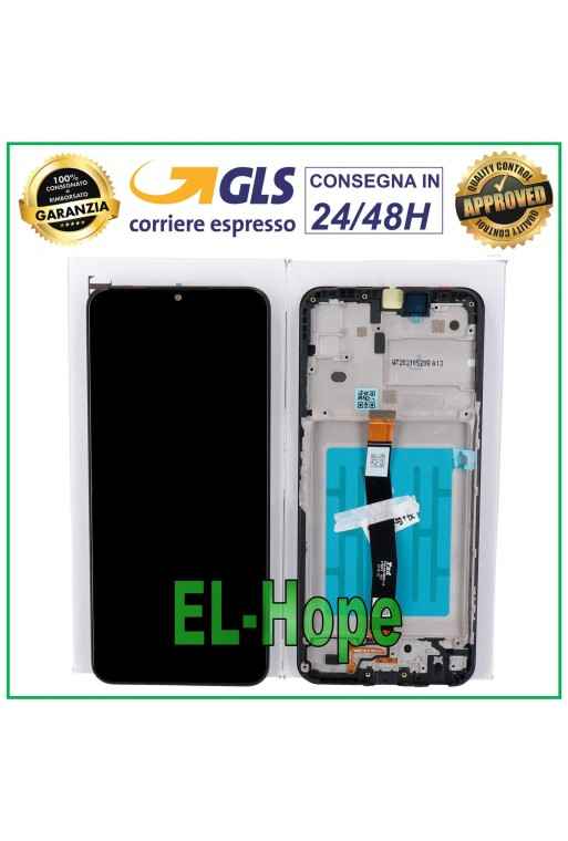 ORIGINALRAHMEN LCD-DISPLAY SAMSUNG GALAXY A22 5G 2021 SM-A226 TOUCHSCREEN SCHWARZ