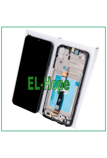 ORIGINALRAHMEN LCD-DISPLAY SAMSUNG GALAXY A22 5G 2021 SM-A226 TOUCHSCREEN SCHWARZ